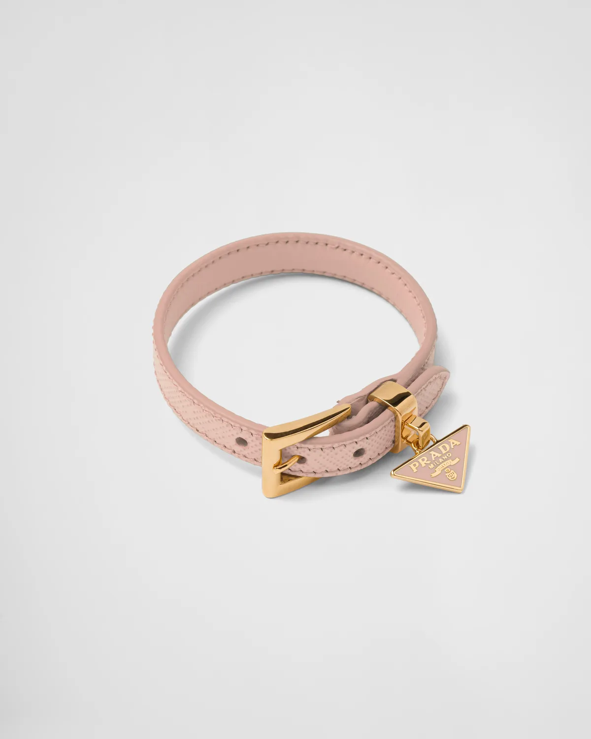 Prada Saffiano leather bracelet (Powder Pink)