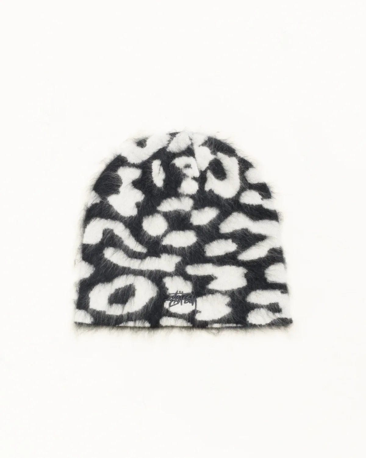 Stüssy Cashmere Leopard Skullcap (Black)