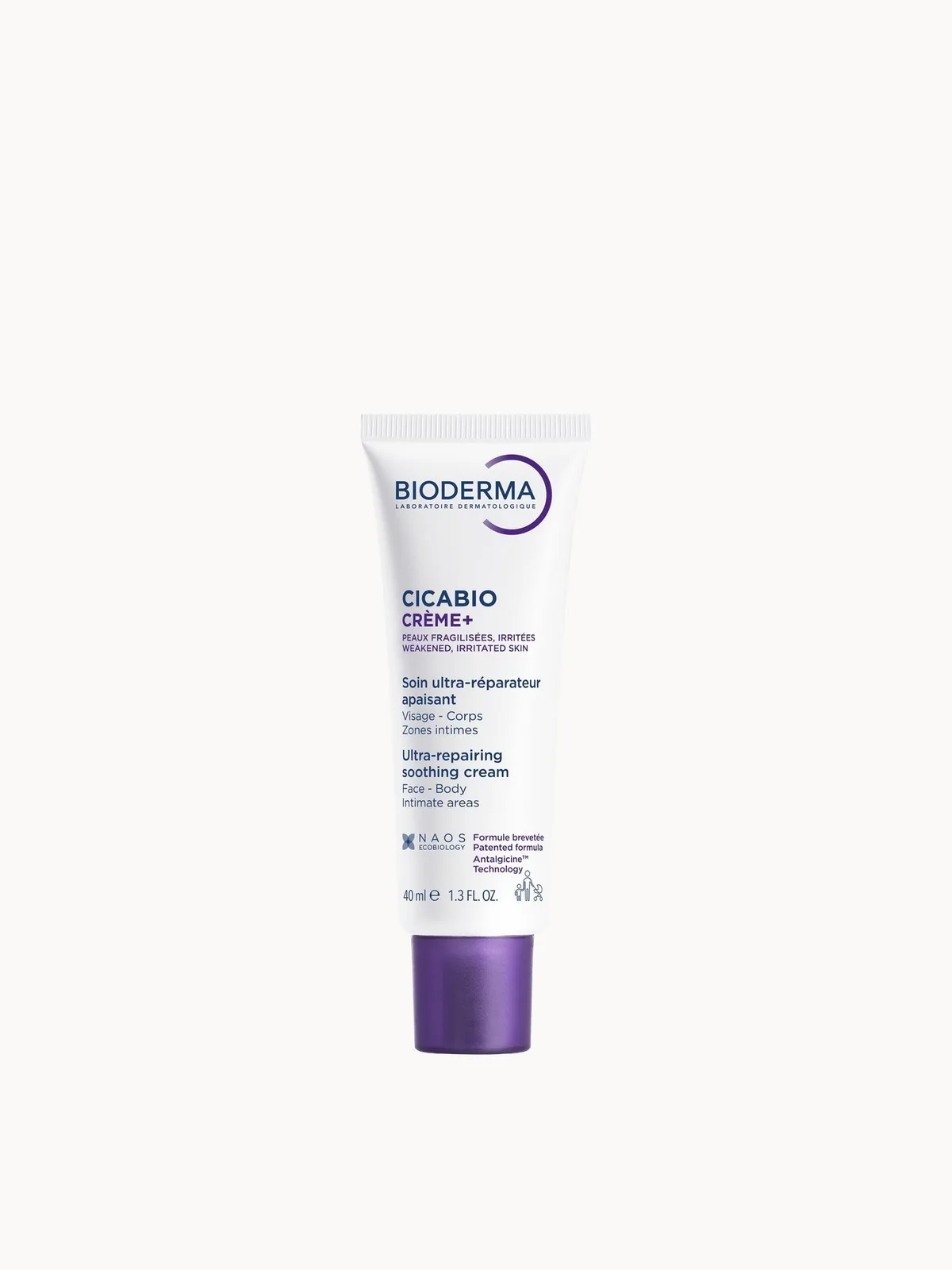 Bioderma Cicabio Crème+ Ultra-Repairing Soothing Healing Cream for Face & Body with Hyaluronic Acid 40ml