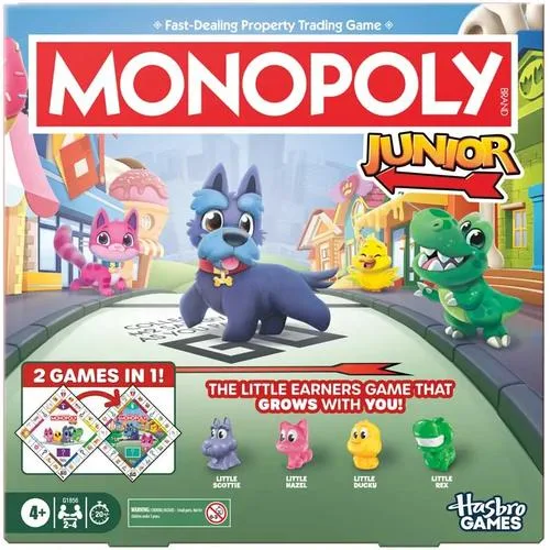 Hasbro Monopoly Junior 2 In 1 Refresh