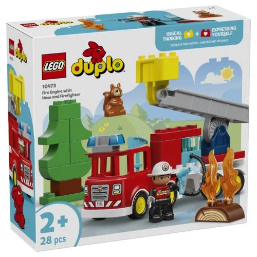 LEGO DUPLO Town 10473 Fire Truck with Hose and Firefighter