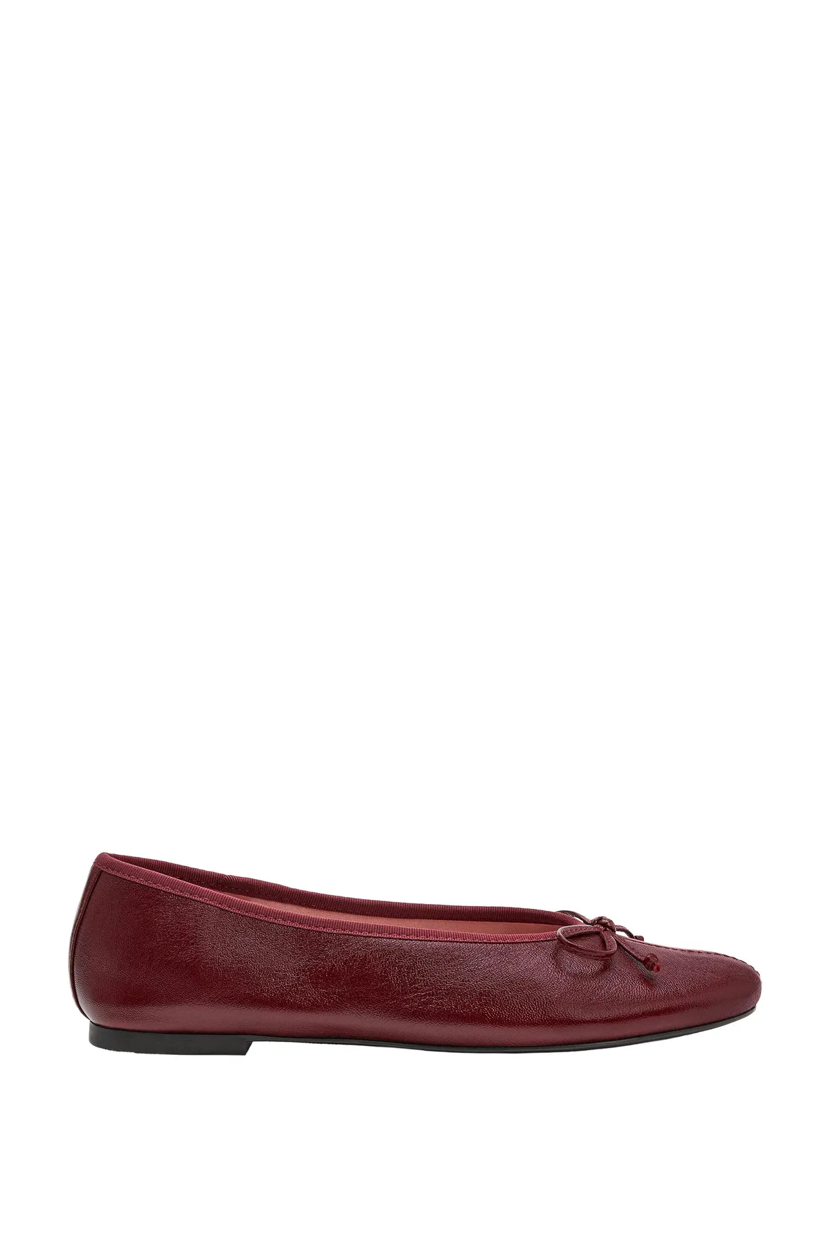 Zara Leather Ballerinas with Bow