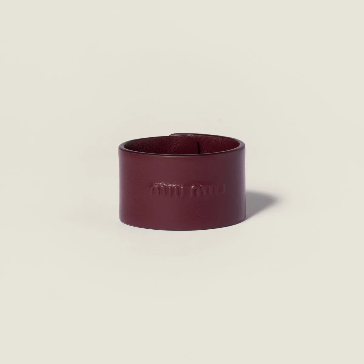 Miu Miu Leather bracelet (Burgundy)