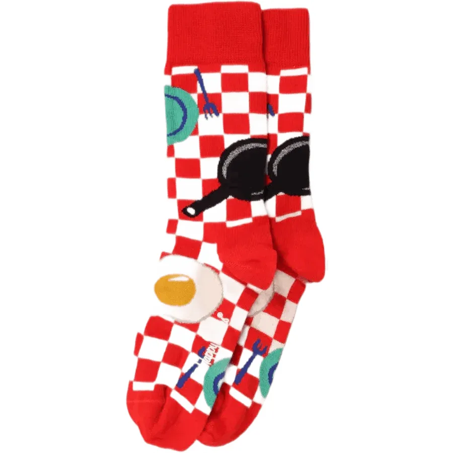 Happy Socks Early Bird Sock Medium Red